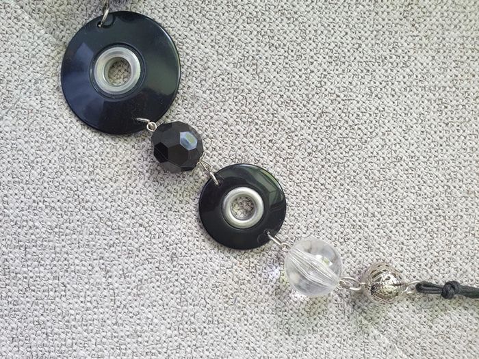 Collier cordon réglable noir - photo numéro 4