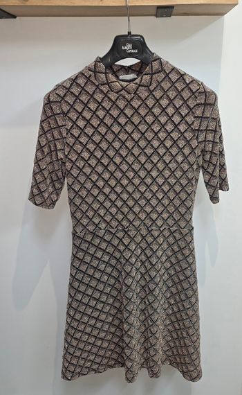 Robe dorée a manche 3/4 #cache-cache 40/42