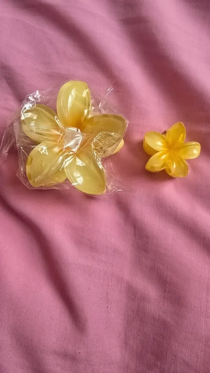 Lot pince à cheveux fleurs d'hibiscus neuf - photo numéro 2