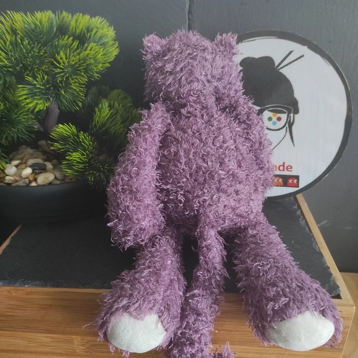 Peluche doudou chat Mia moulin roty les zazous Violet Blanc#geektradedoudou - photo numéro 2