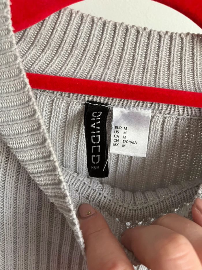 Pull gris - photo numéro 4