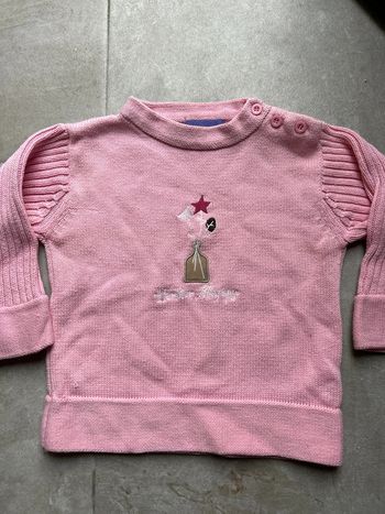 Pull fille bébé rose 23 mois