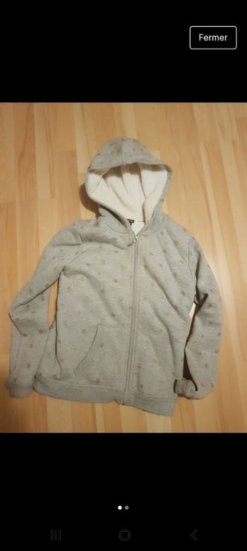 Gilet zippé  12ans