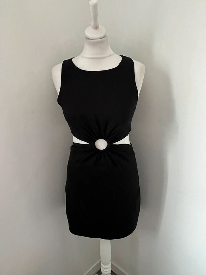 Robe échancrée noire Zara S