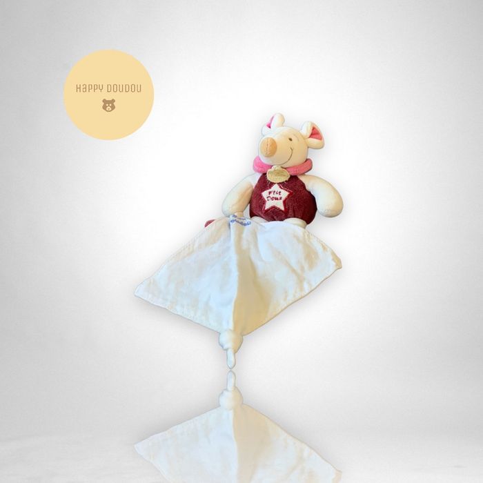 Doudou peluche souris ptit doux bordeaux Doudou et compagnie A215 - photo numéro 4