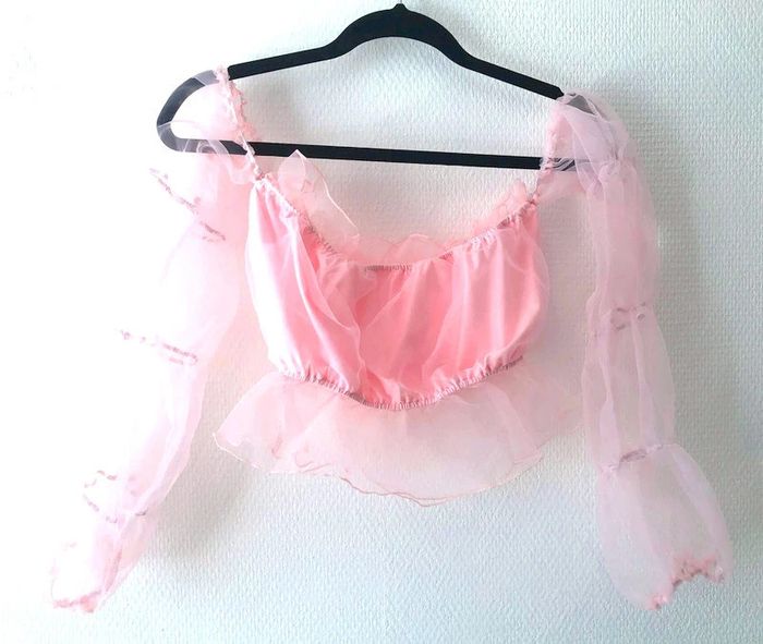 Brassière légère top rose taille M