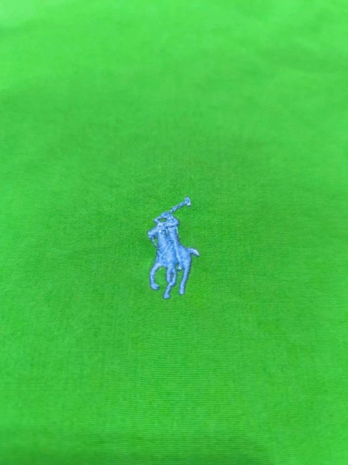 Chemise Ralph Lauren - Blake - Logo brodé bleu - Vert clair - Taille XL - photo numéro 7