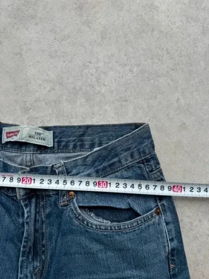 Jeans Levi's 550 W27 FR36 L27 coupe droite bleu marine Homme Men pan569b - photo numéro 3
