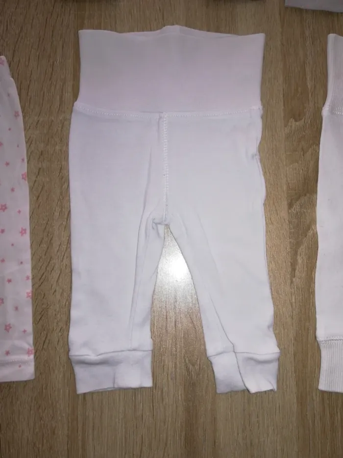 Lot de 3 pantalons leggings, été, bébé fille, 3/6mois - photo numéro 10