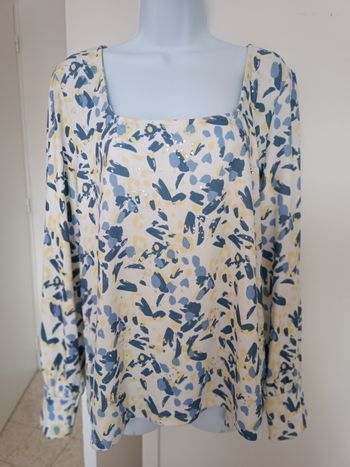 Blouse col carré taille XL