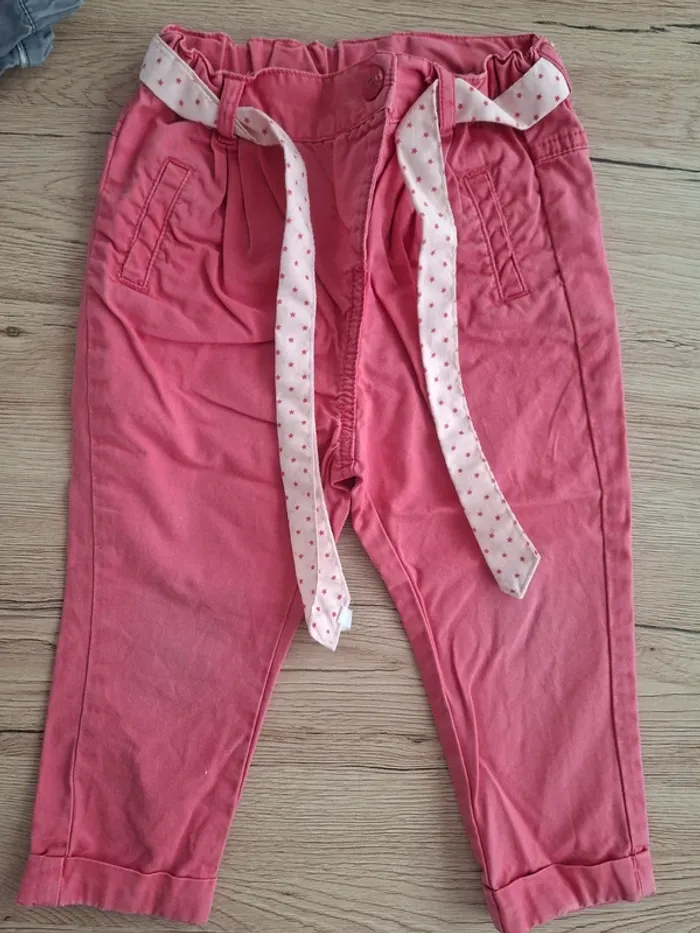Lot de 2 pantalons légers tape à l'oeil/obaibi 2ans - photo numéro 5