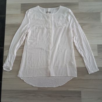 Chemisier femme blanc transparent à manches longues Tex taille 38