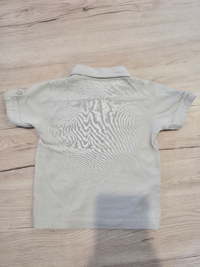 Polo beige manches courtes, H&M, 9-12 mois 80 cm - photo numéro 2