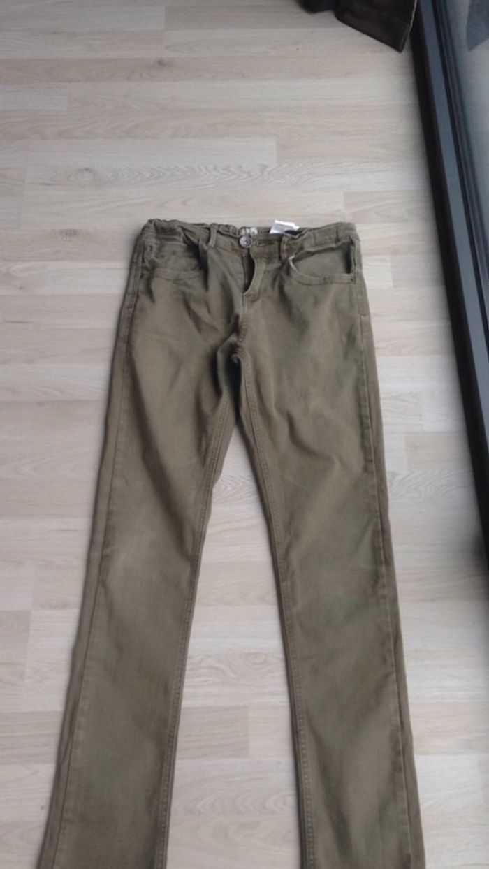 Jean skinny kaki Ikks 14 Ans