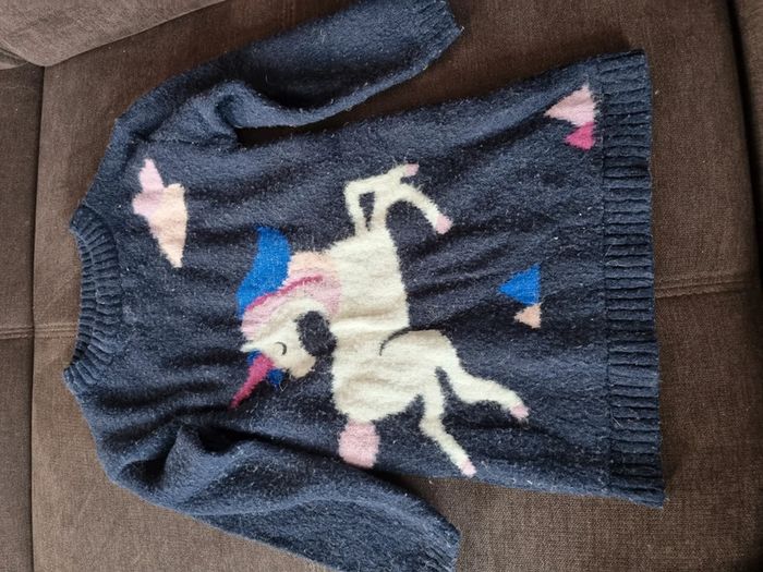 Robe pull licorne fille