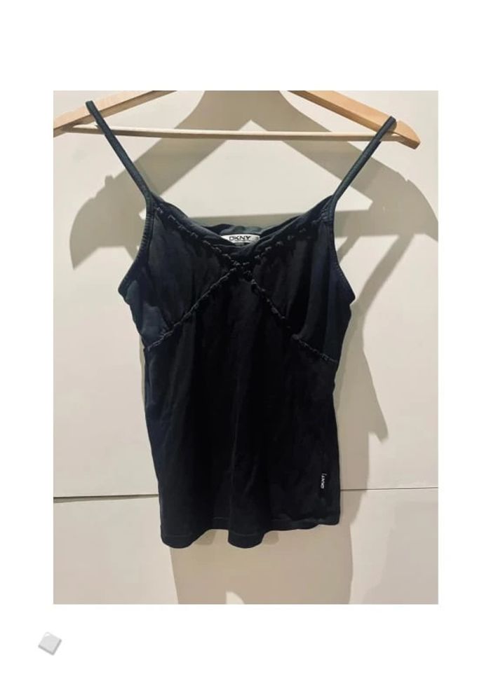 Débardeur DKNY simple uni noir - 14 ans