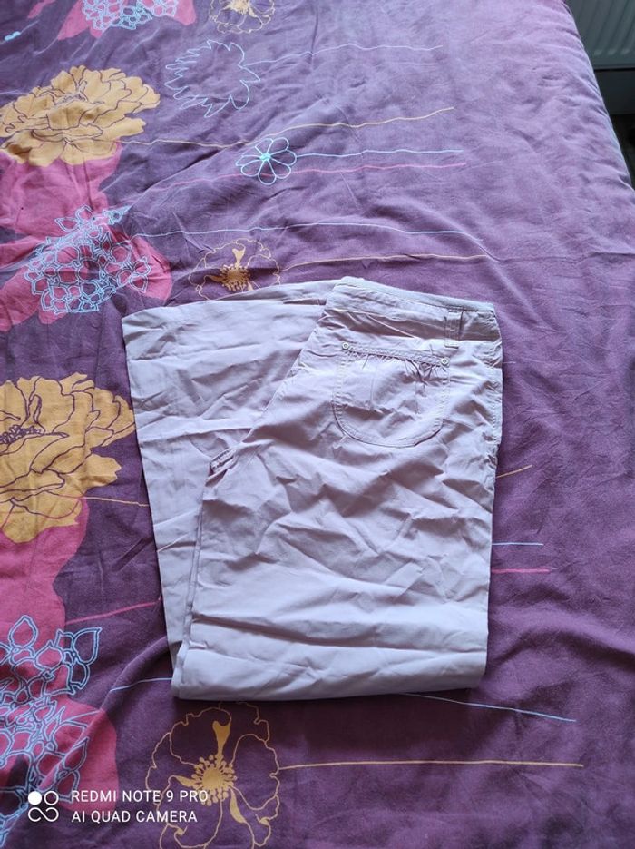 Pantalon large t42 rose tbe - photo numéro 3