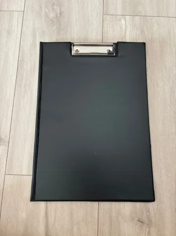 Porte bloc avec pochette noir