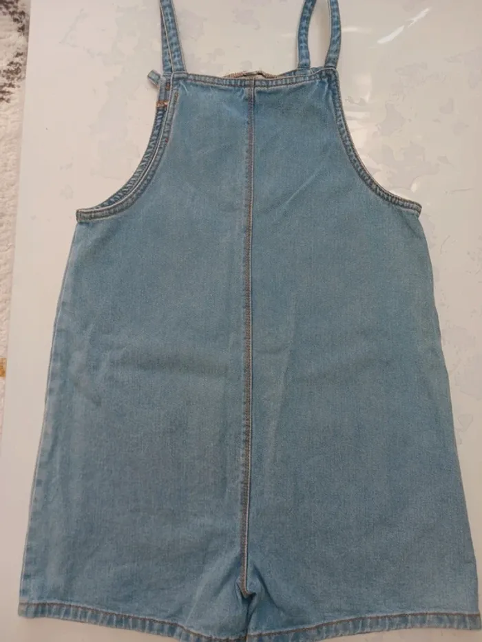 Combinaison courte en jean bleu 12 ans Vertbaudet 12 ans / 152 cm·Très bon état - photo numéro 2