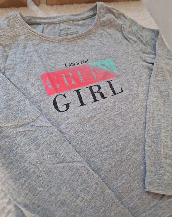 🌟 T-shirt Manche Longue "Green Girl" 🌟 - photo numéro 4