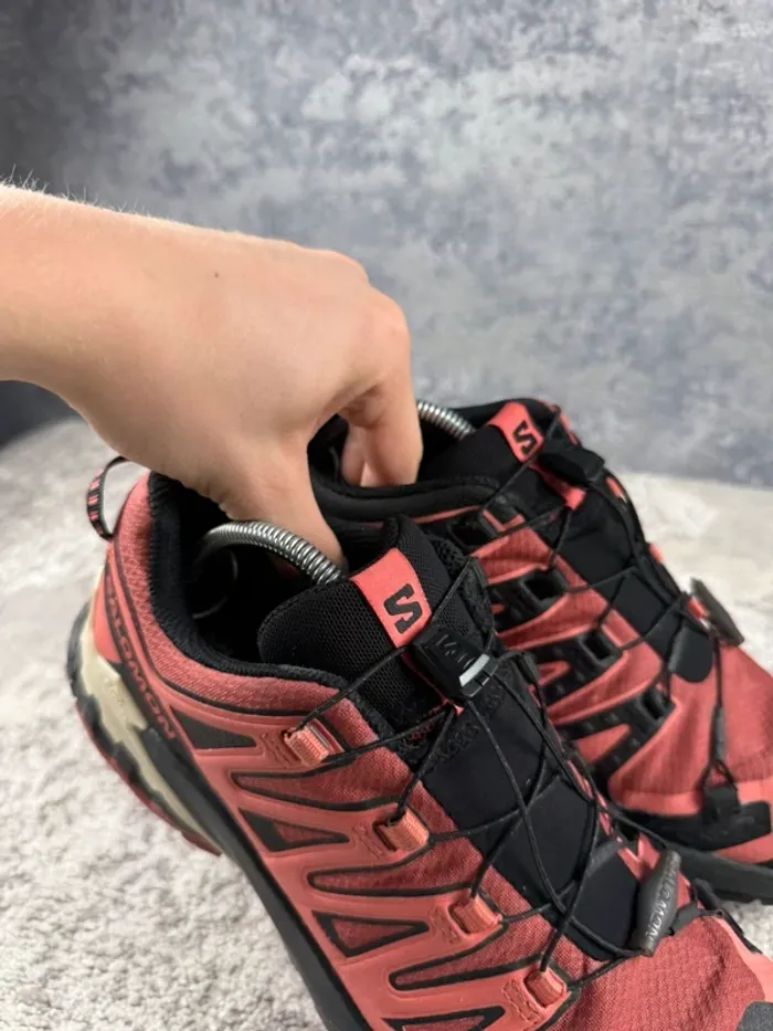 Salomon XA Pro 3D V9 Gore-Tex - Black & Beige & Corail - photo numéro 11