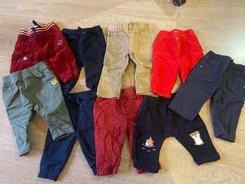 Lot 9 pantalons - joggings bébé garçon 3 mois 