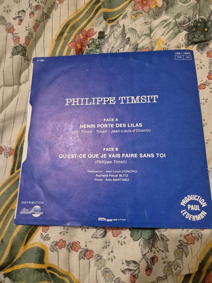 Disques vinyles de Philippe timsit - photo numéro 2