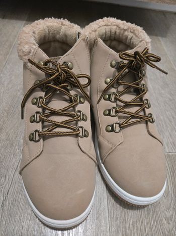 Bottines beige 38