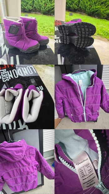 Après-ski/boote de neige 35/doudoune fille Quechua