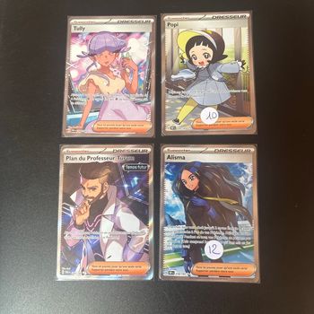 Lot de 4 cartes Pokémon Full art 🇫🇷