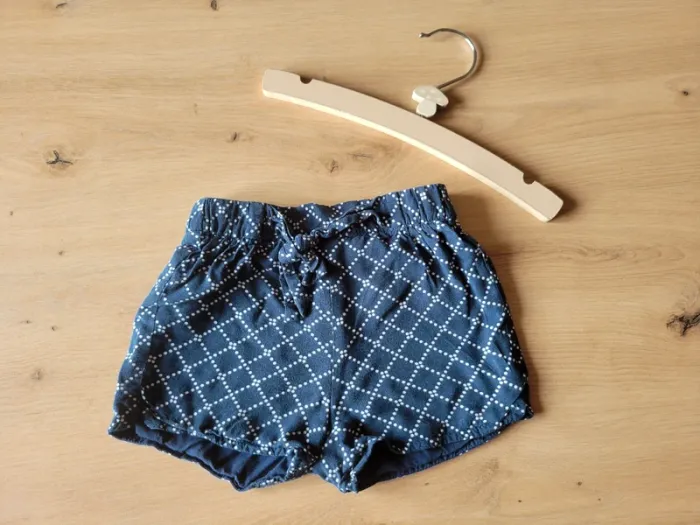 Short bleu - 9 mois