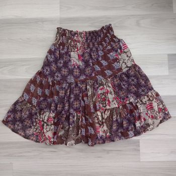 Jupe trapèze imprimée avec doublure Etam taille 36