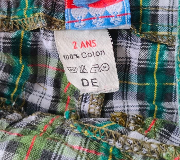 Salopette à carreaux taille 24 mois/2 ans - photo numéro 3