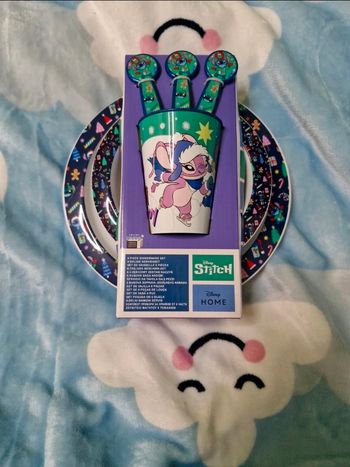 Set de vaisselle réutilisable edition noel stitch