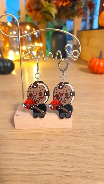 Boucles d'oreilles Jason de Vendredi 13