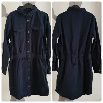 Robe en jean bleu marine manches longues Kiabi taille 12 ans