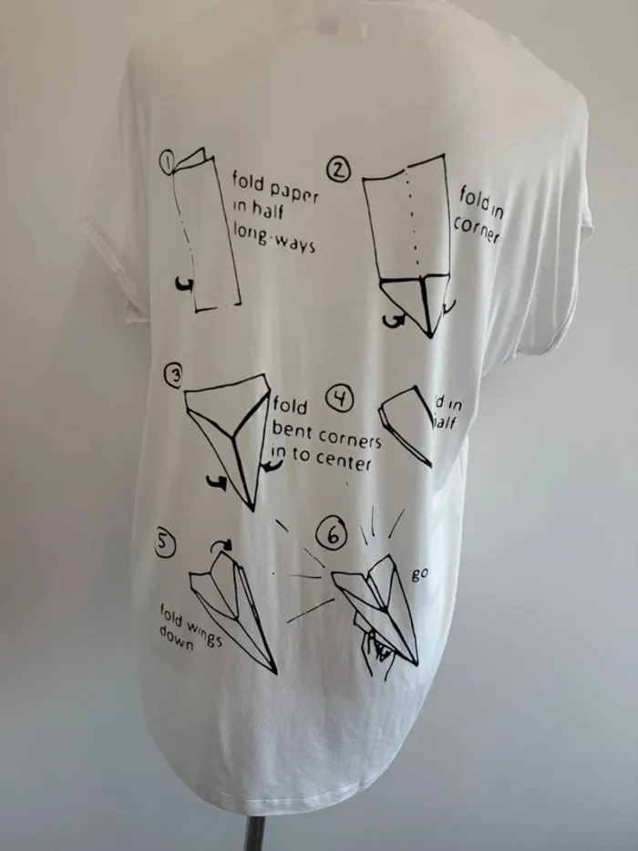 T-shirt Gaudi Jeans oversize femme blanc taille S parfait état - photo numéro 3