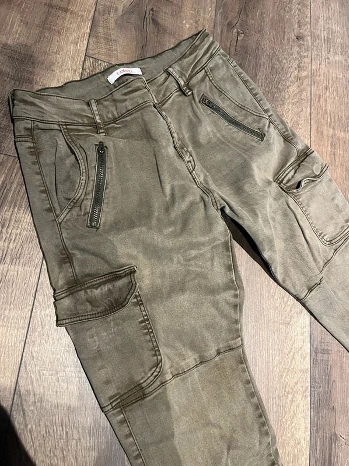 Pantalon kaki camaïeu 36-38 - photo numéro 2