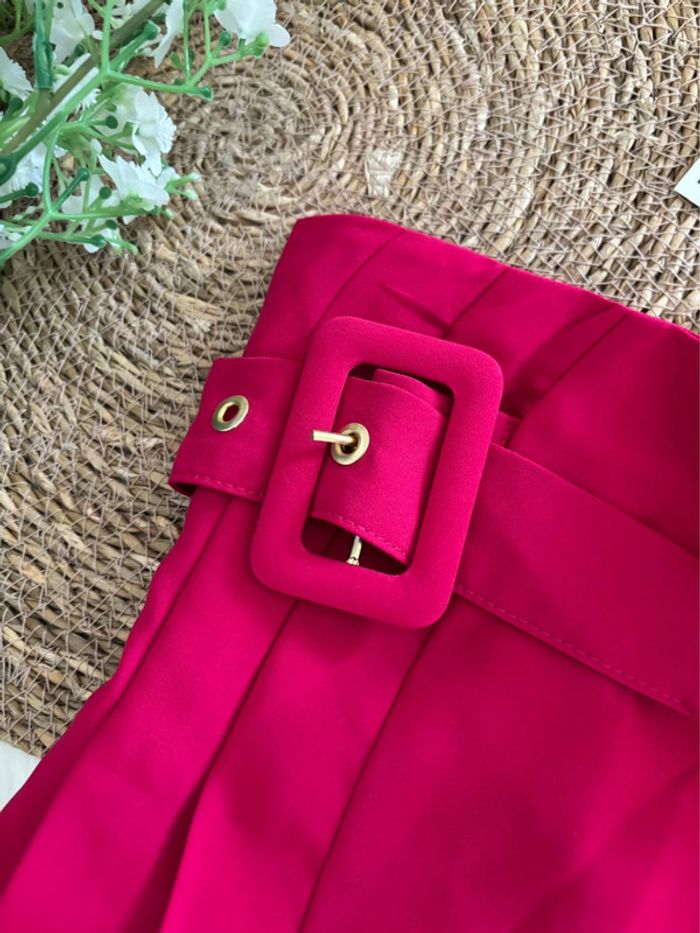 Jupe fuchsia Zara taille M plissée - photo numéro 3