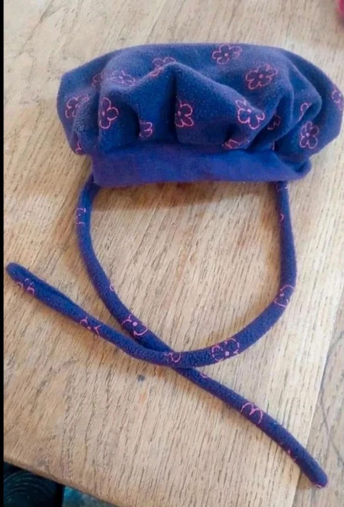 Bonnet/  béret  bébé fille 1-6 mois - photo numéro 2