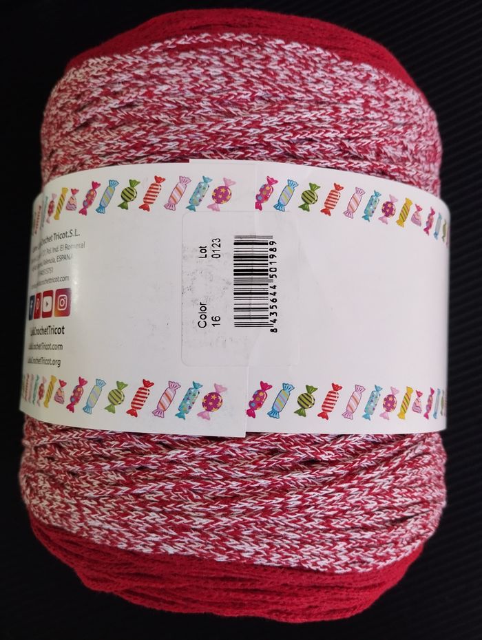 * 1 pelote fil de coton multicolore Candy Corde par Lidia Crochet #1 - photo numéro 4