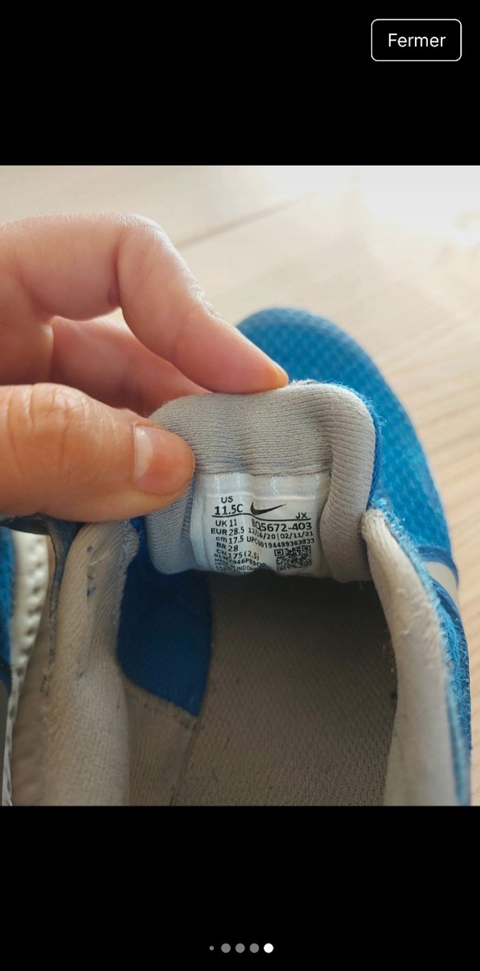 👟 Baskets Nike garçon pointure 28,5 - photo numéro 6
