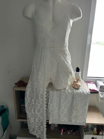 Superbe combishort blanche dentelle