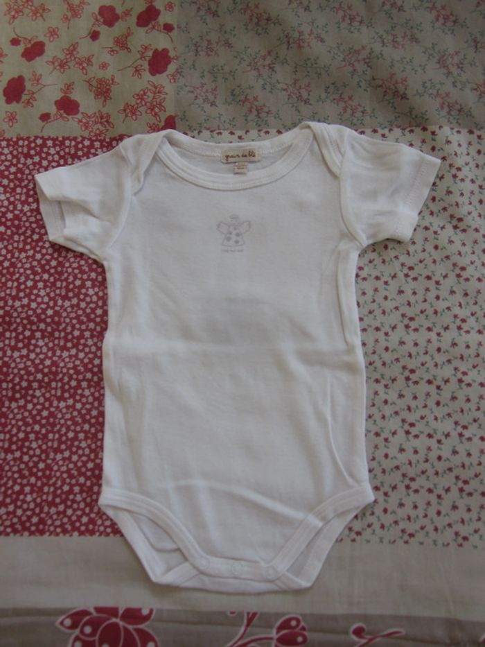 Lot de 3 Body manches courtes 6 mois - photo numéro 2
