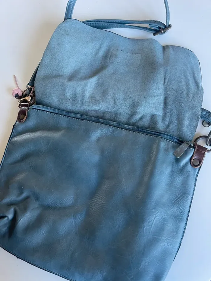 Sac bandoulière bleu - photo numéro 3