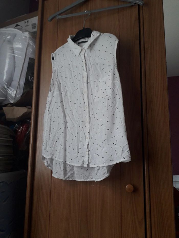 Haut Bonobo blanc à motifs