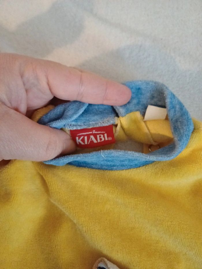 Pyjama bleu et jaune 9 mois kiabi - photo numéro 2