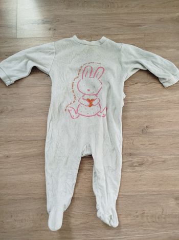 Pyjama velours Vintage 12 mois