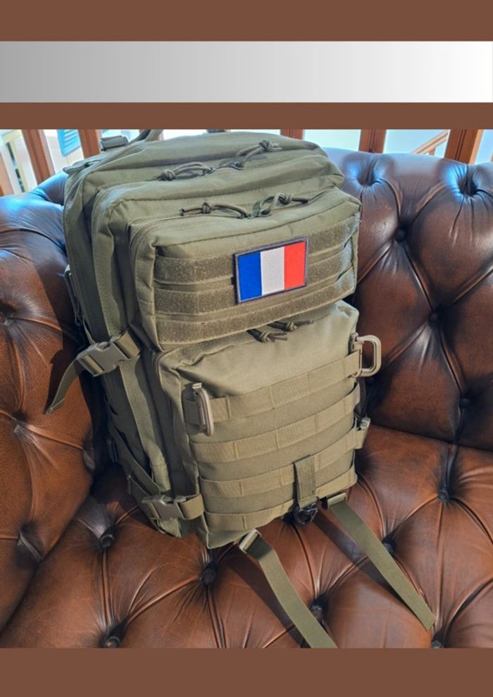 Sac à dos tactique 50L – Vert militaire, rando, outdoor & survie - photo numéro 8