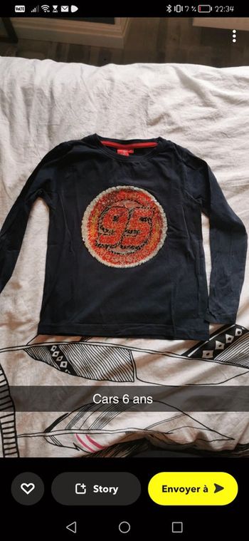 T-shirt manche longue sweet pull cars Disney